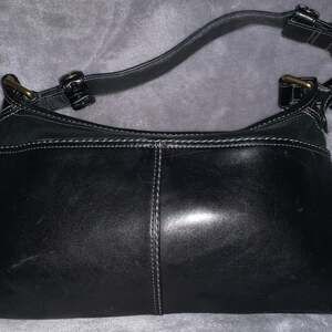 Coach Bleecker Black Leather Shoulder Bag 11416